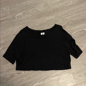 Free people plain black shirt